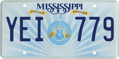 MS license plate YEI779