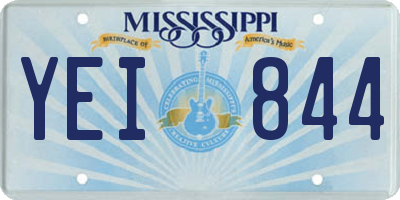 MS license plate YEI844