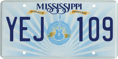 MS license plate YEJ109