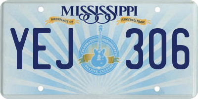 MS license plate YEJ306