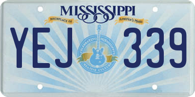 MS license plate YEJ339