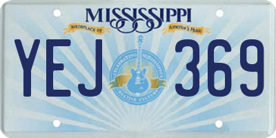 MS license plate YEJ369