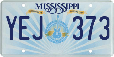MS license plate YEJ373