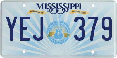 MS license plate YEJ379