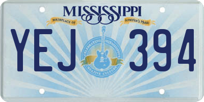 MS license plate YEJ394