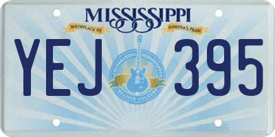 MS license plate YEJ395