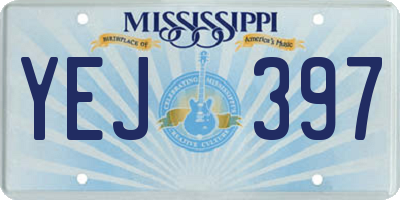 MS license plate YEJ397