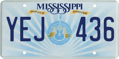 MS license plate YEJ436