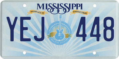 MS license plate YEJ448
