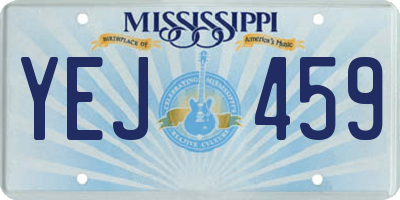 MS license plate YEJ459