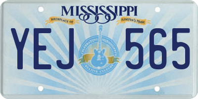 MS license plate YEJ565