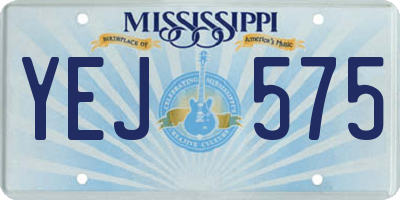 MS license plate YEJ575