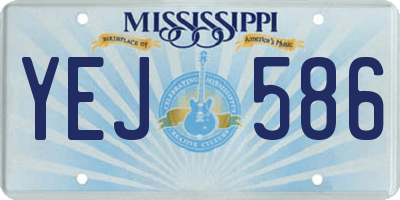 MS license plate YEJ586