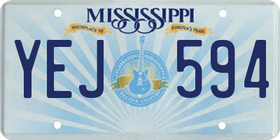 MS license plate YEJ594