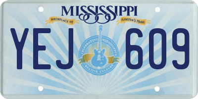MS license plate YEJ609
