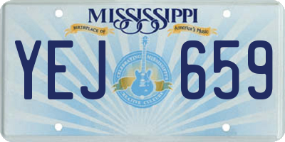 MS license plate YEJ659