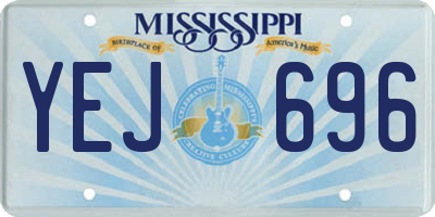 MS license plate YEJ696