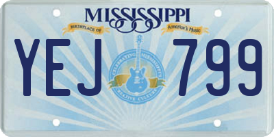 MS license plate YEJ799