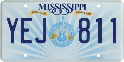 MS license plate YEJ811
