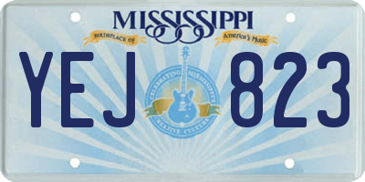 MS license plate YEJ823