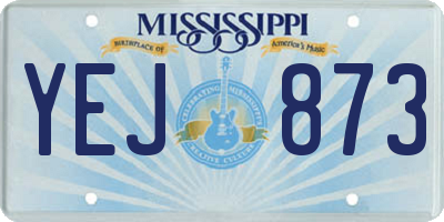 MS license plate YEJ873