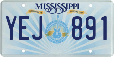 MS license plate YEJ891