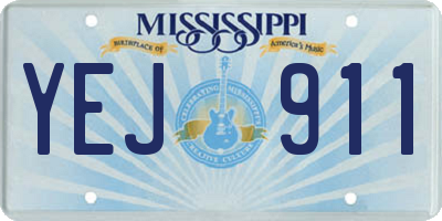 MS license plate YEJ911