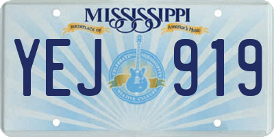 MS license plate YEJ919