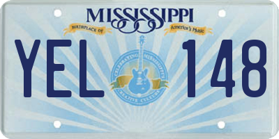 MS license plate YEL148