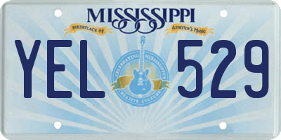 MS license plate YEL529
