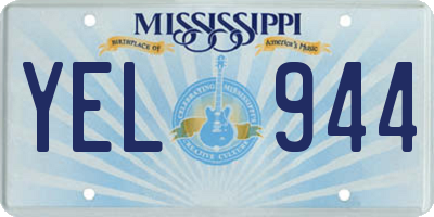 MS license plate YEL944