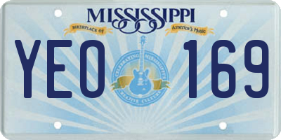 MS license plate YEO169