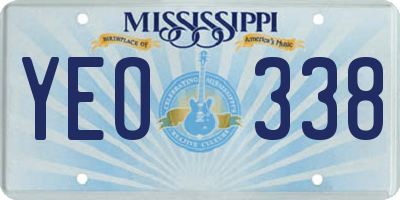 MS license plate YEO338