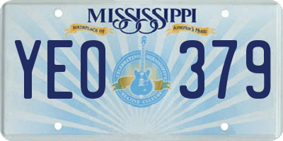 MS license plate YEO379
