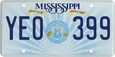 MS license plate YEO399