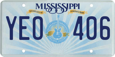 MS license plate YEO406