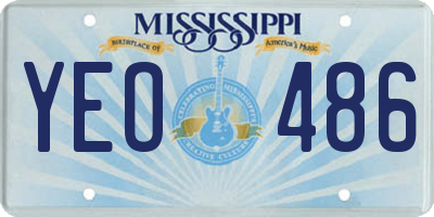 MS license plate YEO486