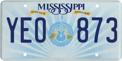 MS license plate YEO873