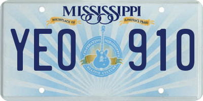 MS license plate YEO910