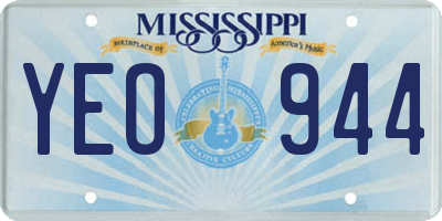 MS license plate YEO944
