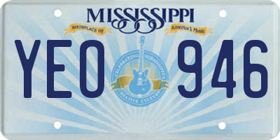 MS license plate YEO946