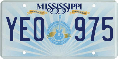 MS license plate YEO975