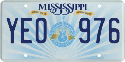MS license plate YEO976