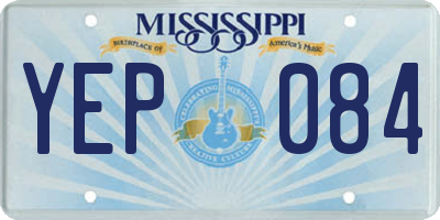 MS license plate YEP084