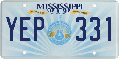 MS license plate YEP331
