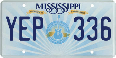 MS license plate YEP336