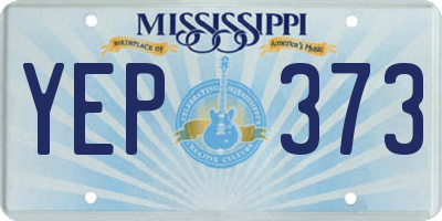 MS license plate YEP373
