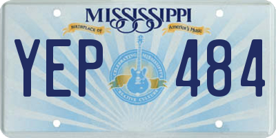 MS license plate YEP484