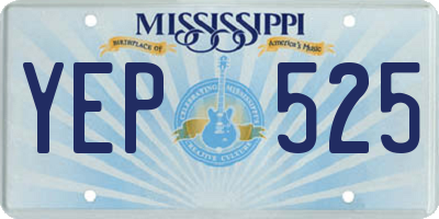 MS license plate YEP525