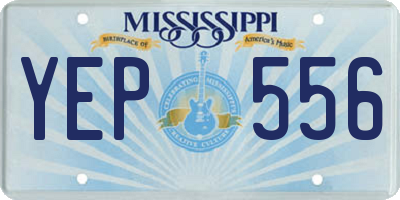 MS license plate YEP556